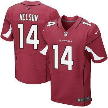 Cardinals #14 J.J. Nelson Red Team Color Men's Stitched NFL Elite Jersey Cardinals #14 J.J. Nelson Red Team Color Men's Stitched NFL Elite Jersey