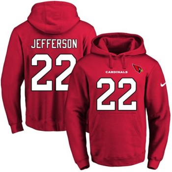 Cardinals #22 Tony Jefferson Red Name & Number Pullover NFL Hoodie Cardinals #22 Tony Jefferson Red Name & Number Pullover NFL Hoodie