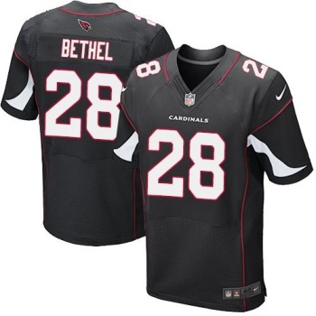 Cardinals #28 Justin Bethel Black Alternate Men's Stitched NFL Elite Jersey Cardinals #28 Justin Bethel Black Alternate Men's Stitched NFL Elite Jersey