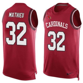 Cardinals #32 Tyrann Mathieu Red Team Color Men's Stitched NFL Limited Tank Top Jersey Cardinals #32 Tyrann Mathieu Red Team Color Men's Stitched NFL Limited Tank Top Jersey