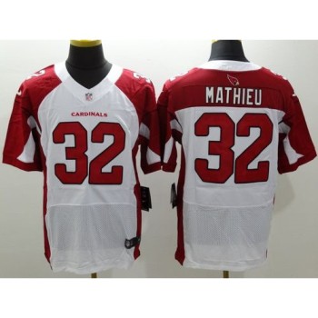 Cardinals #32 Tyrann Mathieu White Men's Stitched NFL Elite Jersey Cardinals #32 Tyrann Mathieu White Men's Stitched NFL Elite Jersey