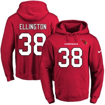 Cardinals #38 Andre Ellington Red Name & Number Pullover NFL Hoodie Cardinals #38 Andre Ellington Red Name & Number Pullover NFL Hoodie