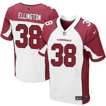 Cardinals #38 Andre Ellington White Men's Stitched NFL Elite Jersey Cardinals #38 Andre Ellington White Men's Stitched NFL Elite Jersey