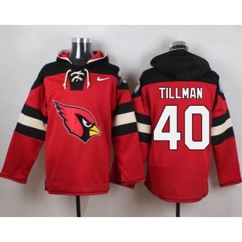 Cardinals #40 Pat Tillman Red Player Pullover NFL Hoodie Cardinals #40 Pat Tillman Red Player Pullover NFL Hoodie