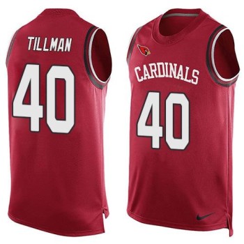 Cardinals #40 Pat Tillman Red Team Color Men's Stitched NFL Limited Tank Top Jersey Cardinals #40 Pat Tillman Red Team Color Men's Stitched NFL Limited Tank Top Jersey
