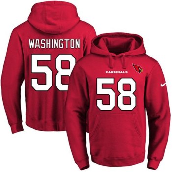 Cardinals #58 Daryl Washington Red Name & Number Pullover NFL Hoodie Cardinals #58 Daryl Washington Red Name & Number Pullover NFL Hoodie