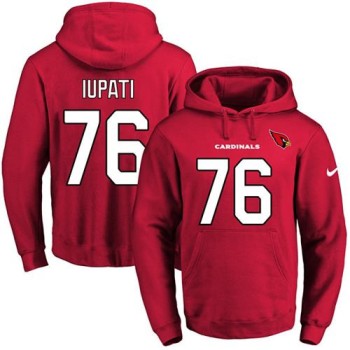 Cardinals #76 Mike Iupati Red Name & Number Pullover NFL Hoodie Cardinals #76 Mike Iupati Red Name & Number Pullover NFL Hoodie