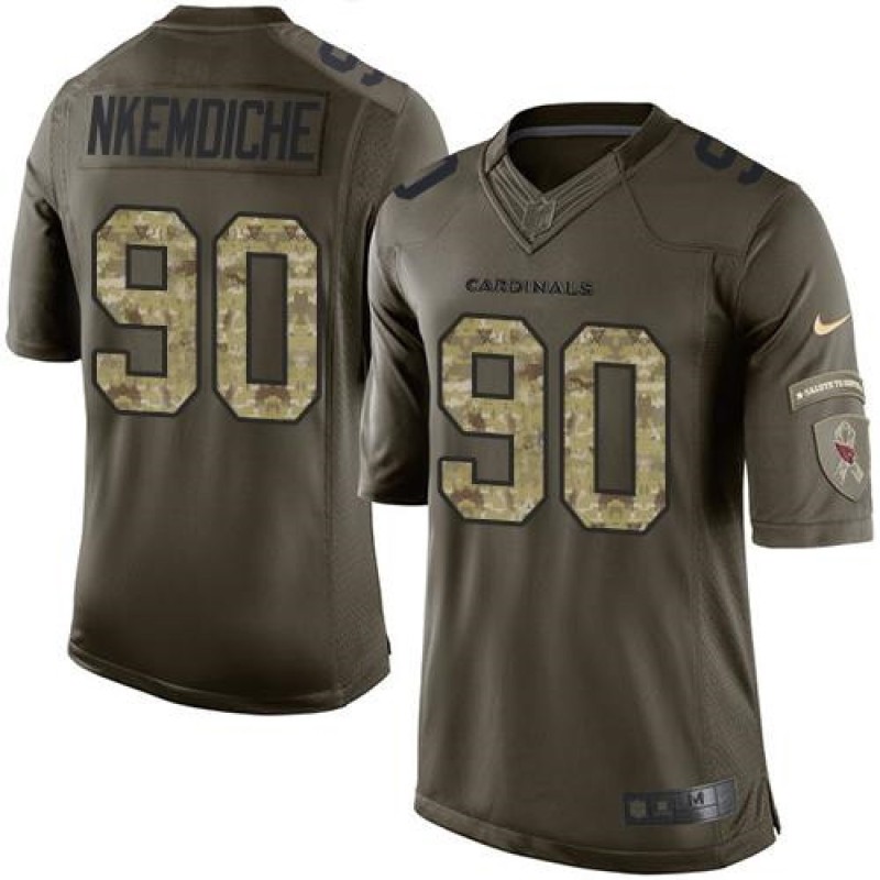 Cardinals #90 Robert Nkemdiche Green Men's Stitched NFL Limited Salute to Service Jersey