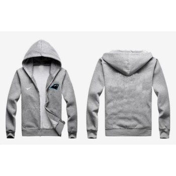Carolina Panthers Authentic Logo Hoodie Grey Carolina Panthers Authentic Logo Hoodie Grey