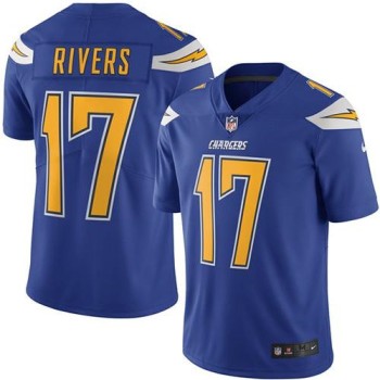 Chargers #17 Philip Rivers Electric Blue Men's Stitched NFL Limited Rush Jersey Chargers #17 Philip Rivers Electric Blue Men's Stitched NFL Limited Rush Jersey