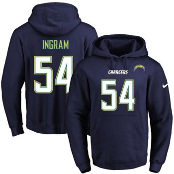 Chargers #54 Melvin Ingram Navy Blue Name & Number Pullover NFL Hoodie Chargers #54 Melvin Ingram Navy Blue Name & Number Pullover NFL Hoodie