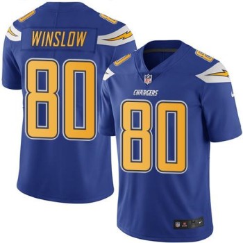 Chargers #80 Kellen Winslow Electric Blue Youth Stitched NFL Limited Rush Jersey Chargers #80 Kellen Winslow Electric Blue Youth Stitched NFL Limited Rush Jersey