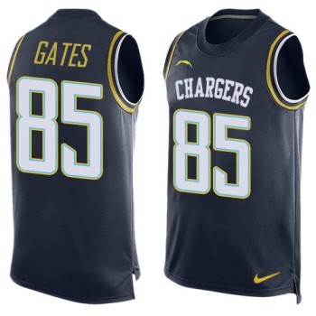 Chargers #85 Antonio Gates Navy Blue Team Color Men's Stitched NFL Limited Tank Top Jersey Chargers #85 Antonio Gates Navy Blue Team Color Men's Stitched NFL Limited Tank Top Jersey