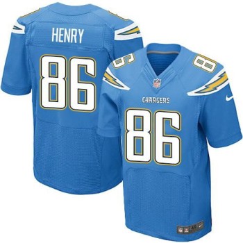Chargers #86 Hunter Henry Electric Blue Alternate Men's Stitched NFL New Elite Jersey Chargers #86 Hunter Henry Electric Blue Alternate Men's Stitched NFL New Elite Jersey