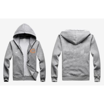 Chicago Bears Authentic Logo Hoodie Grey Chicago Bears Authentic Logo Hoodie Grey