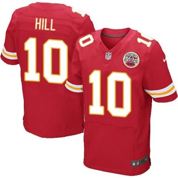 Chiefs #10 Tyreek Hill Red Team Color Men's Stitched NFL Elite Jersey Chiefs #10 Tyreek Hill Red Team Color Men's Stitched NFL Elite Jersey