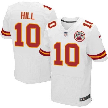 Chiefs #10 Tyreek Hill White Men's Stitched NFL Elite Jersey