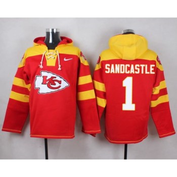 Chiefs #1 Leon Sandcastle Red Player Pullover NFL Hoodie Chiefs #1 Leon Sandcastle Red Player Pullover NFL Hoodie