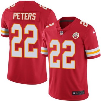 Chiefs #22 Marcus Peters Red Men's Stitched NFL Limited Rush Jersey
