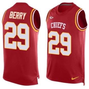 Chiefs #29 Eric Berry Red Team Color Men's Stitched NFL Limited Tank Top Jersey