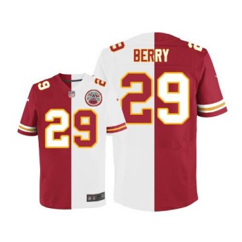Chiefs #29 Eric Berry Red/White Men's Stitched NFL Elite Split Jersey