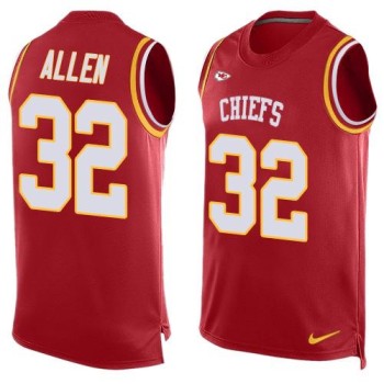 Chiefs #32 Marcus Allen Red Team Color Men's Stitched NFL Limited Tank Top Jersey Chiefs #32 Marcus Allen Red Team Color Men's Stitched NFL Limited Tank Top Jersey