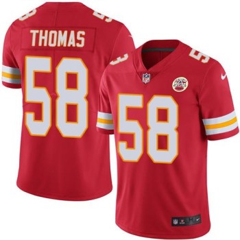 Chiefs #58 Derrick Thomas Red Men's Stitched NFL Limited Rush Jersey Chiefs #58 Derrick Thomas Red Men's Stitched NFL Limited Rush Jersey