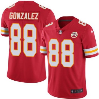 Chiefs #88 Tony Gonzalez Red Men's Stitched NFL Limited Rush Jersey