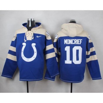 Colts #10 Donte Moncrief Royal Blue Player Pullover NFL Hoodie Colts #10 Donte Moncrief Royal Blue Player Pullover NFL Hoodie