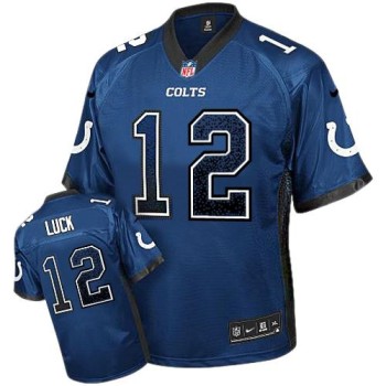 Colts #12 Andrew Luck Royal Blue Team Color Youth Stitched NFL Elite Drift Fashion Jersey Colts #12 Andrew Luck Royal Blue Team Color Youth Stitched NFL Elite Drift Fashion Jersey