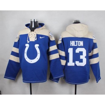 Colts #13 T.Y. Hilton Royal Blue Player Pullover NFL Hoodie Colts #13 T.Y. Hilton Royal Blue Player Pullover NFL Hoodie