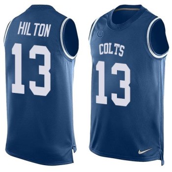 Colts #13 T.Y. Hilton Royal Blue Team Color Men's Stitched NFL Limited Tank Top Jersey Colts #13 T.Y. Hilton Royal Blue Team Color Men's Stitched NFL Limited Tank Top Jersey