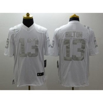 Colts #13 T.Y. Hilton White Men's Stitched NFL Limited Platinum Jersey Colts #13 T.Y. Hilton White Men's Stitched NFL Limited Platinum Jersey