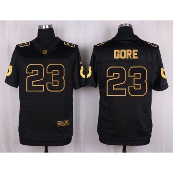 Colts #23 Frank Gore Black Men's Stitched NFL Elite Pro Line Gold Collection Jersey Colts #23 Frank Gore Black Men's Stitched NFL Elite Pro Line Gold Collection Jersey