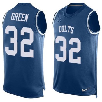 Colts #32 T.J. Green Royal Blue Team Color Men's Stitched NFL Limited Tank Top Jersey Colts #32 T.J. Green Royal Blue Team Color Men's Stitched NFL Limited Tank Top Jersey