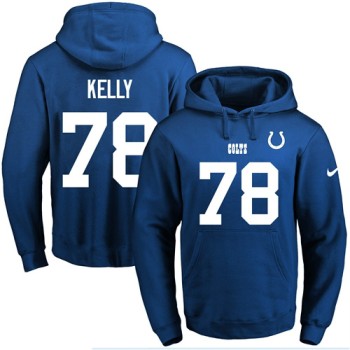 Colts #78 Ryan Kelly Royal Blue Name & Number Pullover NFL Hoodie Colts #78 Ryan Kelly Royal Blue Name & Number Pullover NFL Hoodie