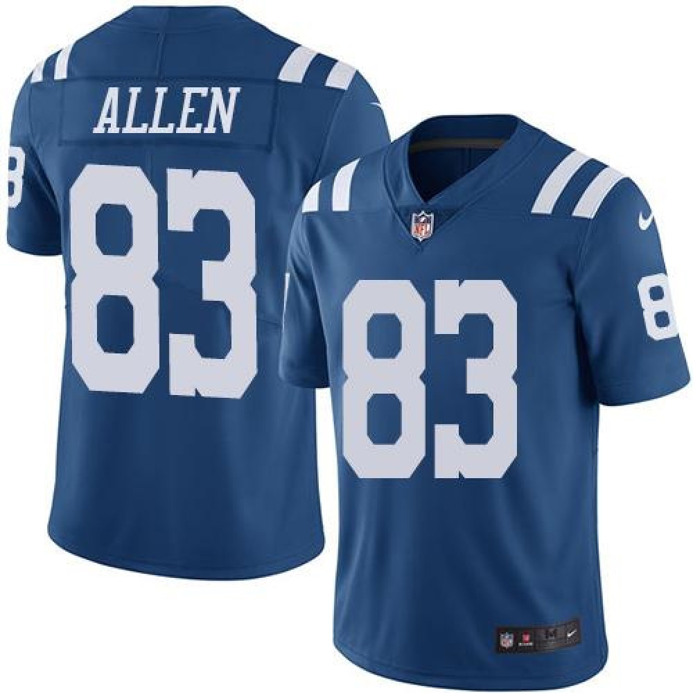 Colts #83 Dwayne Allen Royal Blue Men's Stitched NFL Limited Rush Jersey