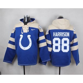 Colts #88 Marvin Harrison Royal Blue Player Pullover NFL Hoodie Colts #88 Marvin Harrison Royal Blue Player Pullover NFL Hoodie