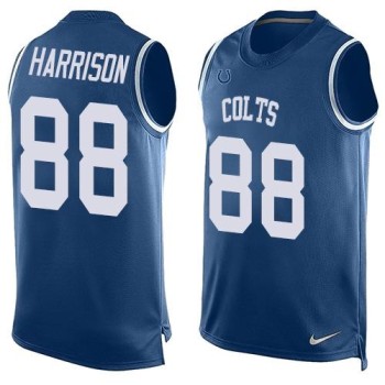 Colts #88 Marvin Harrison Royal Blue Team Color Men's Stitched NFL Limited Tank Top Jersey Colts #88 Marvin Harrison Royal Blue Team Color Men's Stitched NFL Limited Tank Top Jersey