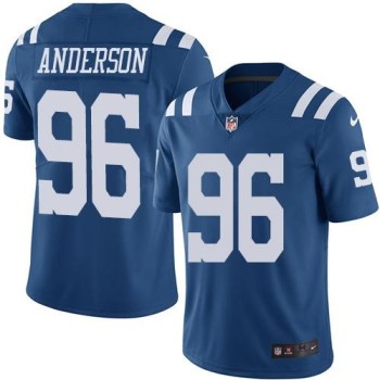 Colts #96 Henry Anderson Royal Blue Men's Stitched NFL Limited Rush Jersey Colts #96 Henry Anderson Royal Blue Men's Stitched NFL Limited Rush Jersey