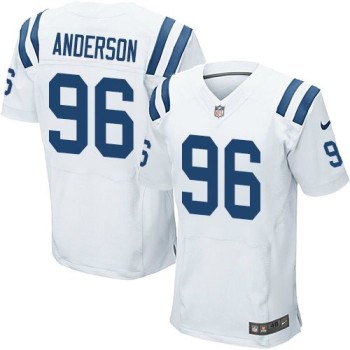 Colts #96 Henry Anderson White Men's Stitched NFL Elite Jersey Colts #96 Henry Anderson White Men's Stitched NFL Elite Jersey