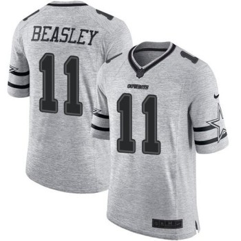 Cowboys #11 Cole Beasley Gray Men's Stitched NFL Limited Gridiron Gray II Jersey Cowboys #11 Cole Beasley Gray Men's Stitched NFL Limited Gridiron Gray II Jersey
