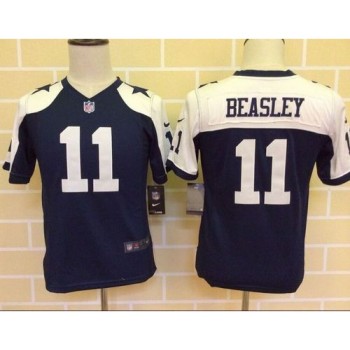 Cowboys #11 Cole Beasley Navy Blue Thanksgiving Youth Throwback Stitched NFL Elite Jersey Cowboys #11 Cole Beasley Navy Blue Thanksgiving Youth Throwback Stitched NFL Elite Jersey