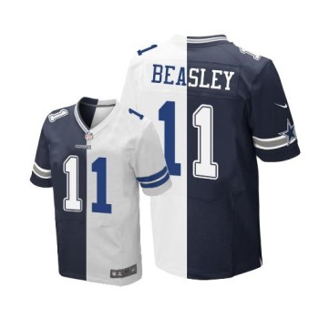 Cowboys #11 Cole Beasley Navy Blue/White Men's Stitched NFL Elite Split Jersey Cowboys #11 Cole Beasley Navy Blue/White Men's Stitched NFL Elite Split Jersey