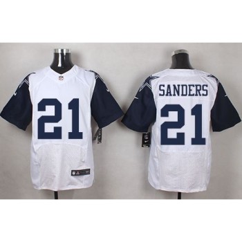 Cowboys #21 Deion Sanders White Men's Stitched NFL Elite Rush Jersey Cowboys #21 Deion Sanders White Men's Stitched NFL Elite Rush Jersey