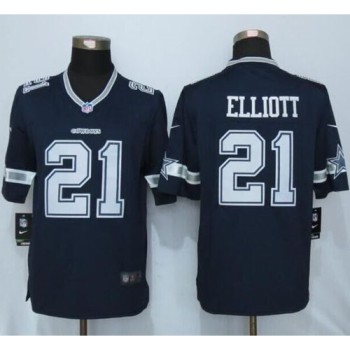 Cowboys #21 Ezekiel Elliott Navy Blue Team Color Men's Stitched NFL Limited Jersey Cowboys #21 Ezekiel Elliott Navy Blue Team Color Men's Stitched NFL Limited Jersey