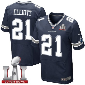 Cowboys #21 Ezekiel Elliott Navy Blue Team Color Men's Stitched NFL Super Bowl LI 51 Elite Jersey Cowboys #21 Ezekiel Elliott Navy Blue Team Color Men's Stitched NFL Super Bowl LI 51 Elite Jersey