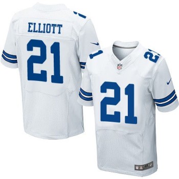 Cowboys #21 Ezekiel Elliott White Men's Stitched NFL Elite Jersey Cowboys #21 Ezekiel Elliott White Men's Stitched NFL Elite Jersey