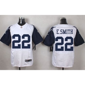 Cowboys #22 Emmitt Smith White Men's Stitched NFL Elite Rush Jersey Cowboys #22 Emmitt Smith White Men's Stitched NFL Elite Rush Jersey