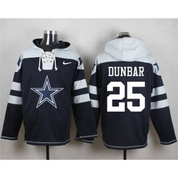 Cowboys #25 Lance Dunbar Navy Blue Player Pullover NFL Hoodie Cowboys #25 Lance Dunbar Navy Blue Player Pullover NFL Hoodie